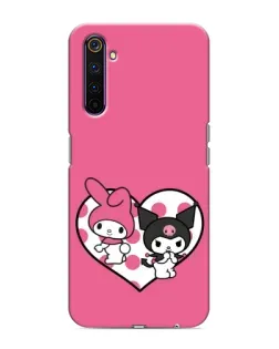 Чехол для Realme 6 Pro с картинкой «Kuromi и My Melody» Чехол для Realme 6 Pro с картинкой «Kuromi и My Melody»