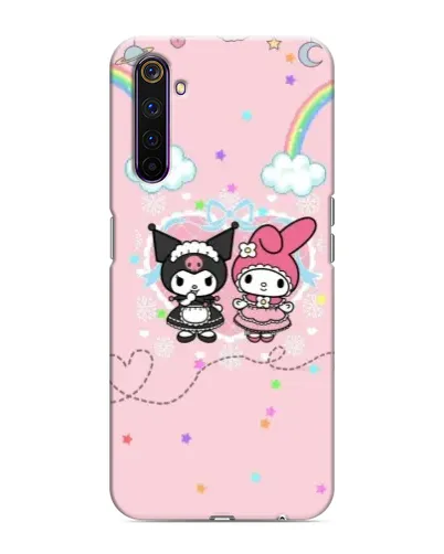 Чехол для Realme 6 Pro с картинкой «My Melody и Kuromi» Чехол для Realme 6 Pro с картинкой «My Melody и Kuromi»