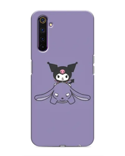 Чехол для Realme 6 Pro с картинкой «Kuromi на лиловом фоне» Чехол для Realme 6 Pro с картинкой «Kuromi на лиловом фоне»