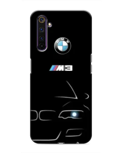 Чехол для Realme 6 Pro с картинкой «Минималистичный принт BMW M3»