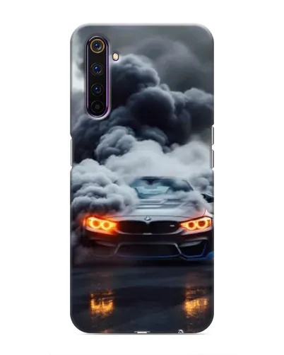 Чехол для Realme 6 Pro с картинкой «BMW в дыму»