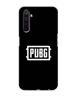 Чехол для Realme 6 Pro с картинкой «Лого BMW — металлический блеск»
