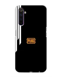Чехол для Realme 6 Pro с картинкой «PUBG — вертикальные линии»