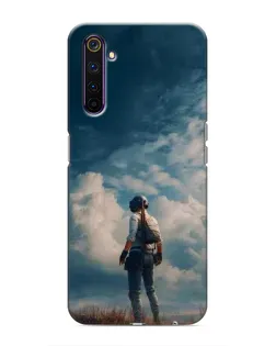 Чехол для Realme 6 Pro с картинкой «Герой PUBG на скале» Чехол для Realme 6 Pro с картинкой «Герой PUBG на скале»