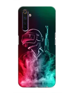 Чехол для Realme 6 Pro с картинкой «PUBG — огненный воин» Чехол для Realme 6 Pro с картинкой «PUBG — огненный воин»