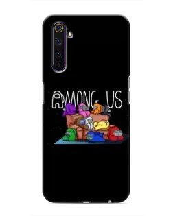 Чехол для Realme 6 Pro с картинкой «Логотип Among Us»