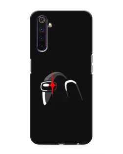 Чехол для Realme 6 Pro с картинкой «Among Us шлем»