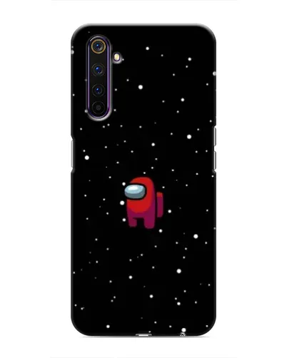 Чехол для Realme 6 Pro с картинкой «Красный Among Us»