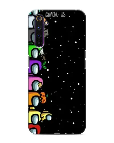 Чехол для Realme 6 Pro с картинкой «Команда Among Us»