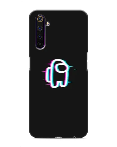 Чехол для Realme 6 Pro с картинкой «Among Us неон»