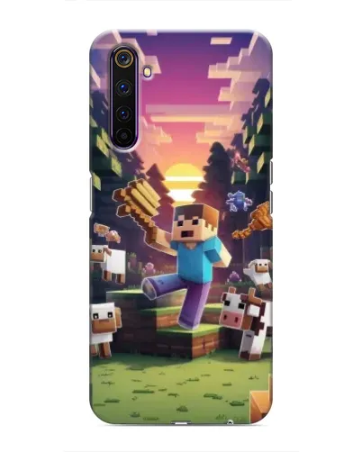 Чехол для Realme 6 Pro с картинкой «Стив на ферме» Чехол для Realme 6 Pro с картинкой «Стив на ферме»