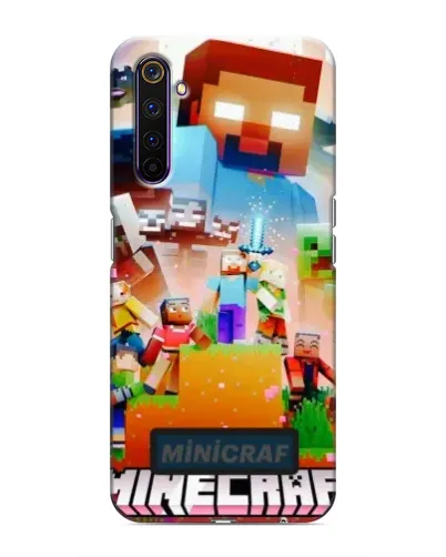 Чехол для Realme 6 Pro с картинкой «Minecraft герои игры» Чехол для Realme 6 Pro с картинкой «Minecraft герои игры»