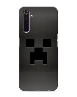 Чехол для Realme 6 Pro с картинкой «Черный крипер градиент»