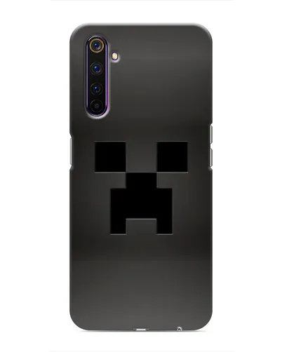 Чехол для Realme 6 Pro с картинкой «Черный крипер градиент» Чехол для Realme 6 Pro с картинкой «Черный крипер градиент»