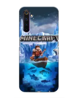 Чехол для Realme 6 Pro с картинкой «Minecraft ледяной мир»