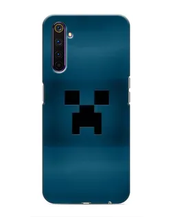 Чехол для Realme 6 Pro с картинкой «Крипер текстура»
