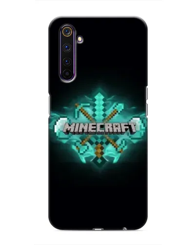 Чехол для Realme 6 Pro с картинкой «Minecraft Diamond лого» Чехол для Realme 6 Pro с картинкой «Minecraft Diamond лого»