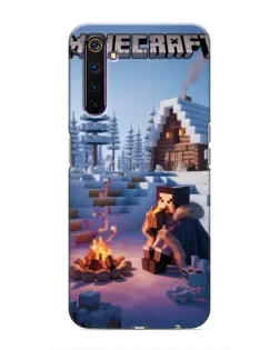 Чехол для Realme 6 Pro с картинкой «Зимний Minecraft»