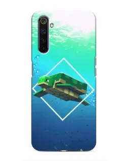 Чехол для Realme 6 Pro с картинкой «Черепаха Minecraft» Чехол для Realme 6 Pro с картинкой «Черепаха Minecraft»