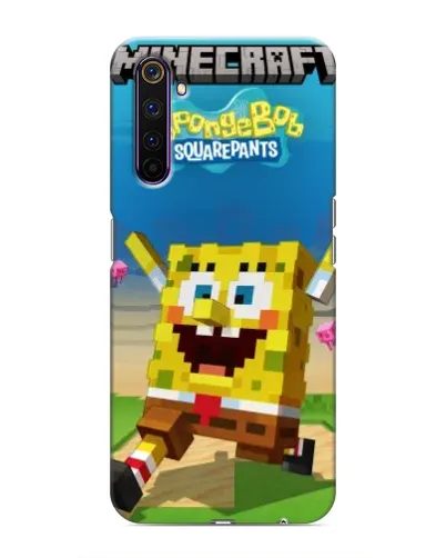 Чехол для Realme 6 Pro с картинкой «Губка Боб Minecraft» Чехол для Realme 6 Pro с картинкой «Губка Боб Minecraft»