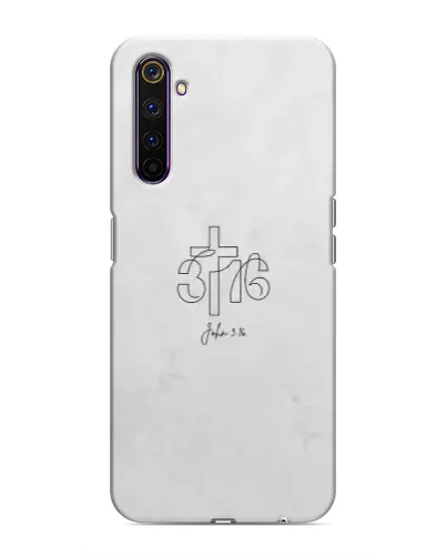 Чехол для Realme 6 Pro с картинкой «Иоанна 3:16 Крест»