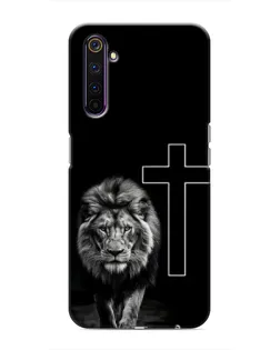 Чохол для Realme 6 Pro з картинкою «Лев та Хрест»