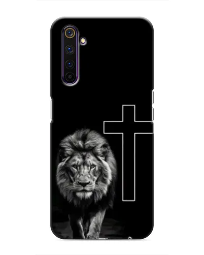Чехол для Realme 6 Pro с картинкой «Лев и Крест»