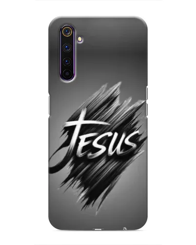 Чехол для Realme 6 Pro с картинкой «Надпись Jesus Graffiti»