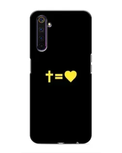 Чехол для Realme 6 Pro с картинкой «Сердце и Крест»