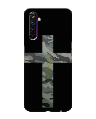 Чехол для Realme 6 Pro с картинкой «Милитари Крест»