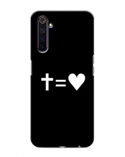 Чехол для Realme 6 Pro с картинкой «Крест и Сердце»