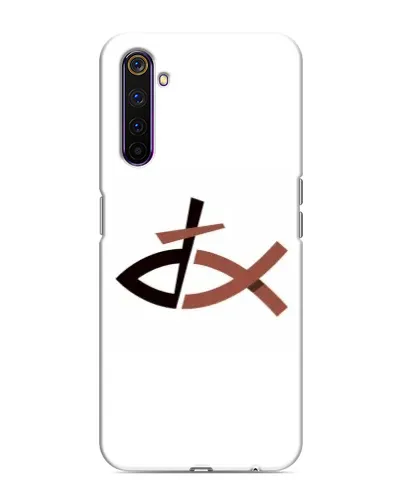Чехол для Realme 6 Pro с картинкой «Рыба и крест»