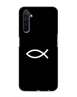 Чехол для Realme 6 Pro с картинкой «Символ рыбы Jesus»