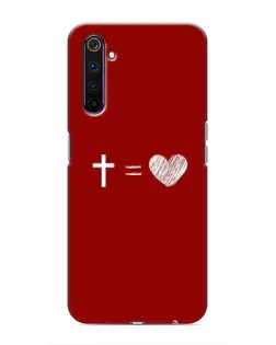 Чехол для Realme 6 Pro с картинкой «Уравнение любви»