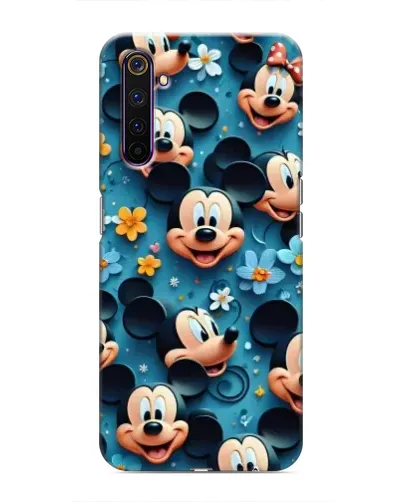 Чехол для Realme 6 Pro с картинкой «Паттерн Микки и Минни» Чехол для Realme 6 Pro с картинкой «Паттерн Микки и Минни»