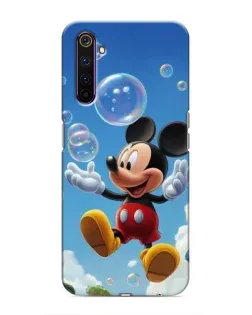 Чехол для Realme 6 Pro с картинкой «Mickey и мыльные пузыри»