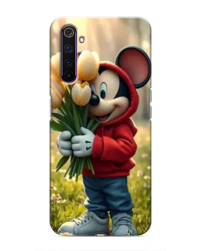 Чехол для Realme 6 Pro с картинкой «Микки с тюльпанами» Чехол для Realme 6 Pro с картинкой «Микки с тюльпанами»