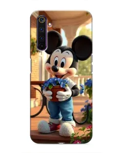 Чехол для Realme 6 Pro с картинкой «Микки садовод»