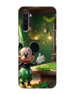 Чехол для Realme 6 Pro с картинкой «Микки в мастерской»