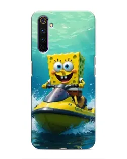 Чохол для Realme 6 Pro з картинкою «Спанч Боб на гідроциклі» Чохол для Realme 6 Pro з картинкою «Спанч Боб на гідроциклі»