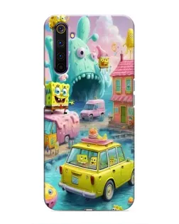 Чехол для Realme 6 Pro с картинкой «Монстр-трак приключения»
