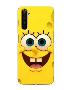 Чехол для Realme 6 Pro с картинкой «Губка Боб улыбка»