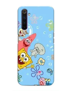 Чехол для Realme 6 Pro с картинкой «Веселые пузырьки»