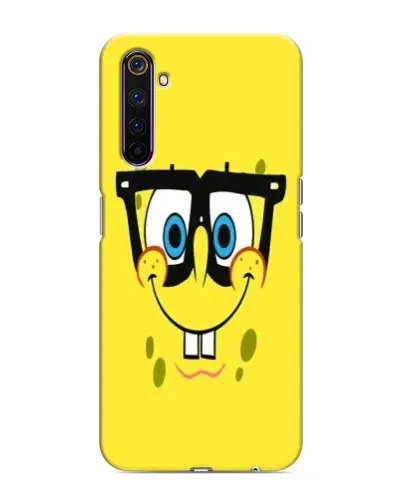 Чехол для Realme 6 Pro с картинкой «Минималистичный Спанч Боб» Чехол для Realme 6 Pro с картинкой «Минималистичный Спанч Боб»