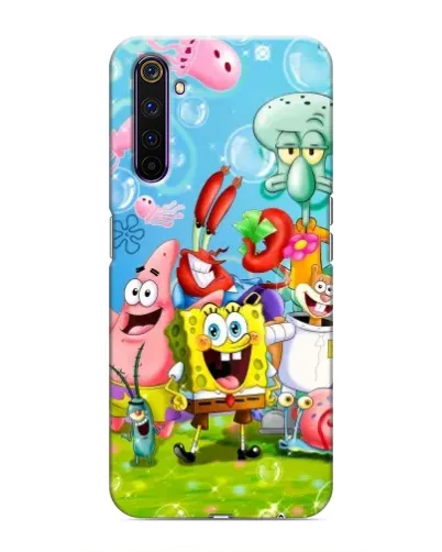 Чехол для Realme 6 Pro с картинкой «Губка Боб и друзья» Чехол для Realme 6 Pro с картинкой «Губка Боб и друзья»