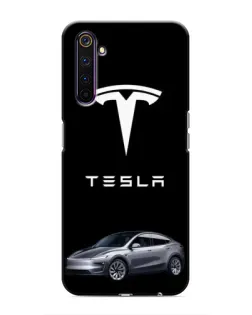 Чехол для Realme 6 Pro с картинкой «Tesla Model Y»