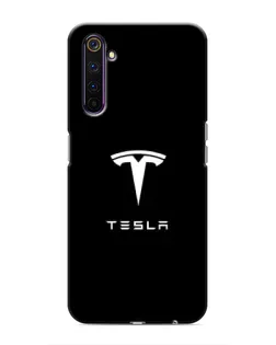 Чехол для Realme 6 Pro с картинкой «Tesla White Logo»