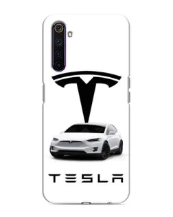 Чехол для Realme 6 Pro с картинкой «Tesla White Style»