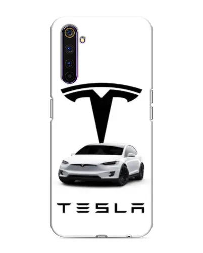 Чехол для Realme 6 Pro с картинкой «Tesla White Style»