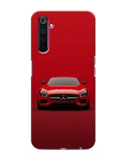 Чехол для Realme 6 Pro с картинкой «Красный Mercedes AMG»